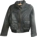 Black Leather Biker jacket Sandro