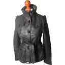 Black Leather Jacket Burberry