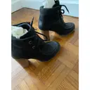 Leather lace up boots JONAK