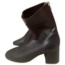 Leather mocassin boots JONAK