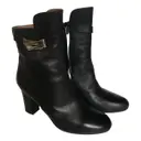 Joueuse leather buckled boots Hermès