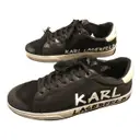 Leather low trainers Karl Lagerfeld