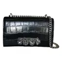 Knuckle leather satchel Alexander McQueen