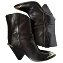 Lamsy leather ankle boots Isabel Marant
