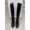 Leather boots Lanvin