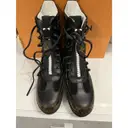 Laureate ankle leather biker boots Louis Vuitton