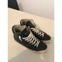 Luxury Leather Crown Trainers Men