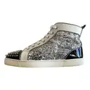 Louis leather high trainers Christian Louboutin