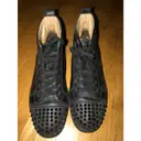 Buy Christian Louboutin Louis junior spike leather high trainers online