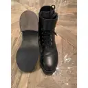 Leather biker boots Louis Vuitton
