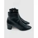 Loulou leather ankle boots Saint Laurent