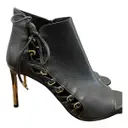 Leather open toe boots Luis Onofre