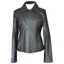 Leather biker jacket Mac Douglas