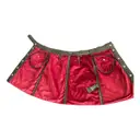 Leather mini skirt Maje