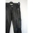 Leather trousers Maje