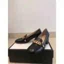 Malaga leather heels Gucci