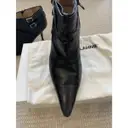 Leather ankle boots Manolo Blahnik - Vintage