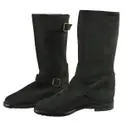 Leather boots Manolo Blahnik