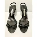 Leather sandal Manolo Blahnik - Vintage