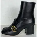 Buy Gucci Marmont leather ankle boots online