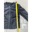 Leather biker jacket Massimo Dutti