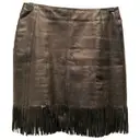 Leather mini skirt Maurizio Pecoraro