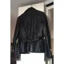 Leather biker jacket Max & Co