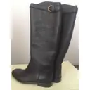 Max Mara Leather riding boots for sale
