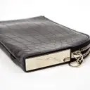 Leather clutch bag Michael Teperson