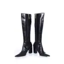 Leather boots Michel Perry
