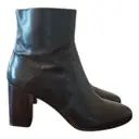 Leather ankle boots Michel Vivien