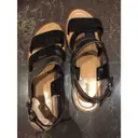 Leather sandal Miu Miu