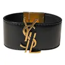 Monogramme leather bracelet Saint Laurent