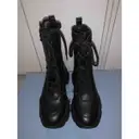 Monolith  leather lace up boots Prada