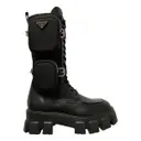Monolith leather boots Prada