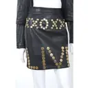 Leather mini dress Moschino Cheap And Chic - Vintage