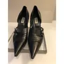 Leather heels Moschino - Vintage