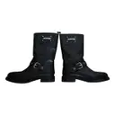 Leather ankle boots Moschino Love