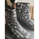 Moschino Love Leather biker boots for sale