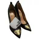 Leather heels Moschino Love