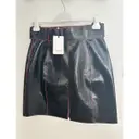 Buy Mugler Leather mini skirt online