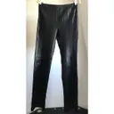 Leather straight pants Nanushka