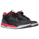 Black Leather Trainers Jordan Nike