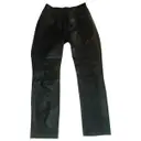 Leather straight pants Oakwood