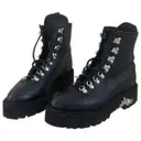 Leather biker boots Off-White
