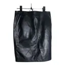 Leather mid-length skirt Pablo