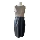 Leather mid-length dress Paule Ka