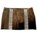 Leather mini skirt Plein Sud