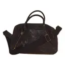 Plum leather handbag Gerard Darel