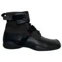 Leather lace up boots Prada